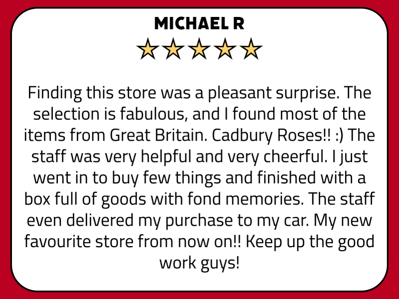5 star customer review