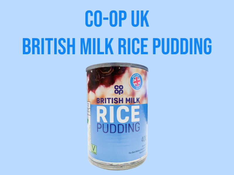 Co-op UK British Milk Rice Pudding